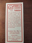 Studebaker Wagons Carriages 1901 Pan-american Exposition Advertising Card