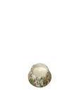 Vtg Mcm Splatter Speckled Red Green White Scalloped Edge Signed Planter Candy 