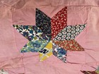 Vintage Unfinished Feed Sack Star Quilt Top Pinks 86 X 76 Handmade