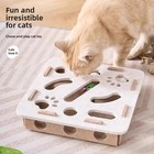 Interactive Cat Puzzle Toy - Felt Maze Box With Moving Elements For Indoor Play
