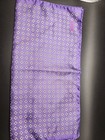 Eton Men s Cotton Geometric Pattern Pocket Square  Purple