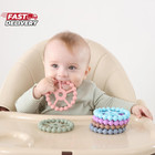 3 Pack Ring Teether Baby Infant Toys Baby Essentials Silicone Teething Ring Toys