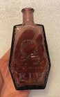 Vintage Wheaton Nj 1971 Amethyst Purple R i p  Coffin Poison Bottle 5-1 4    Tall