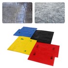 4pcs Concrete Texturing Stamping Floor Cement Stamps Mold Mats  24 24 Inch