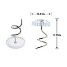 Bedskirt Pinsspiral Push Pinsclear Heads Twist Pins50pcs0 75inch Upholstery T   