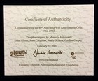 John Glenn Gordon Cooper Wally Schirra Scott Carpenter Signed Ksc Certified Coa