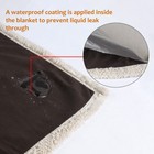 Waterproof Warm Soft Fleece Pet Sherpa Blanket Large Cat Dog Bed Mat Pad Cushion