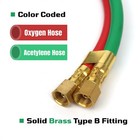 1 4  X 50  Twin Welding Hose     Meets Rma cga Standards For Grade R  Type D 