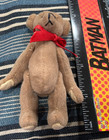 3  -4    Miniature Fully Joined Tan  Teddy Bear Vintage