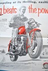 Original Vintage 1955 Harley Davidson Brochure Kh Sportster Motorcycle Poster