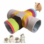 New Hamster Guinea Pig Tunnel Toy Pet Cages Hedgehog Tube House Cave Funny Toy