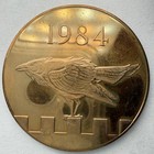 1984 The Tower Of London Solid Bronze Coin medal