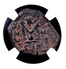 Byzantine Ae Follis Heraclius   Constantine Ad 610-641 Ngc Ancients        