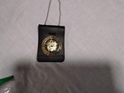Bounty Hunter Fugitive  Recovery Agent  Badge Leather Holder Movie Prop