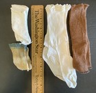 Vintage 4 Pairs Doll Stockings Various Sizes For Antique Bisque Dolls Lot 2214