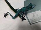Frogman Tim Cotterill Bronze Frog Dragonfly 1492 2000 With Coa