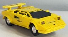 Vintage Yellow Artin 1 43 Lamborghini Countach 5000 Slot Car Works Headlights