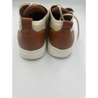 Alpine Swiss Brad Mens Beige Knit Sneakers Brown Heel Lace Up Casual Shoes  11