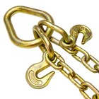 Vulcan G70 Tow Chain Bridle - 8  J Hooks   T Hooks - 40  - 4700 Lbs Swl