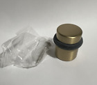 Cylindrical Floor Bumper  1-1 2  Satin Brass Emtek 22574
