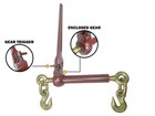 Folding Handle Ratchet Load Binder 5 16  - 3 8  Enclosed Weather Proof 8 800 Lbs