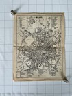 Milano - 1877 Antique Street Map Plan Original Switzerland Italy Piazza D Armi