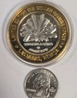  10 Casino Gaming Token Las Vegas Solid  999 Ag Silver Rio Masquerade Village   