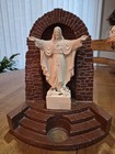 Stamped signed J  J  Ellicott 1940 s - 50 s Catholic Antiquities Chalk On Metal