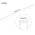 2pcs Acrylic Round Rods 1 2  X 12  Clear Plastic Acrylic Dowel Rods