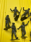Vintage Lot Of 13 1960 s Marx Mpc    Plastic Army Men   Dark   Black
