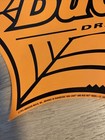 Vintage Bud Dry Draft Beer Halloween Spider Web Sign