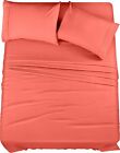 Soft Brushed Microfiber 4 Piece Bed Sheet Set With Pillow Cases Utopia Bedding