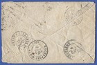 Algeria 1877 Cover  Mostaganem To France  25c Sage Type Ii Single Franking