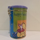 Disney Winnie The Pooh  happy Being Me  Storage Tin Canister Vintage 90s Piglet 