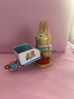 Vintage Wind-up Tin Toy Walking Easter Bunny