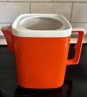 Vintage Mid-century Modern Plastic Creamer Pitcher     Burnt Orange     Retro Mcm