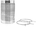 Flexible Dryer Duct Air Aluminum Vent Pipe 8 Feet X 4 Inch Includes 2 Metal Ring