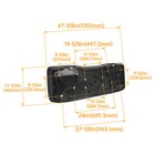 Black Bottom Seat Cushion For Polaris Ranger 500 Ranger 570 2016-19  2686670-070