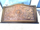 Antique Victorian Copper   Brass   Cast Iron Fireplace Hood Canopy