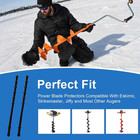 2 Pcs Power Blade Protectors Compatible With Eskimo  Ice Auger Guard Strap For H