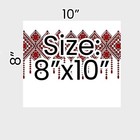 Edible Paper- Henna Party Cake   Palestinian Tatreez Pattern Edible Cake Wrap