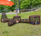 Portable Pet Cat Dog Playpen Play Tent Tunnel Compound House Outdoor Enclosure