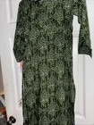 Indian Pakistani Women   s Casual Kurta Green With Gold Polar Dots Small