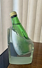 Rare Vintage Perrier Sealed Water Bottle In Lucite Ice Cube 7   Tall