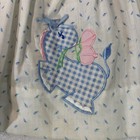 Vintage Bow   Flowers With Embroidered Pony Blue white 24 Months Toddler Dress