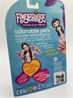 New Fingerlings Finn Interactive Happy  Baby Monkey Black Blue With Bonus Stand 