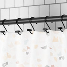 Shower Curtain Hooks Rings set Of 24 Rustproof Metal Shower Hooks For Shower Cur