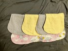 4pk Handmade Ultra Soft   Absorbent Flannel Burp Cloths For Baby