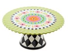 Mackenzie Childs - Calico Pedestal Platter - Bnib