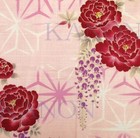 Japanese Yukata Cotton 100  Traditional Summer Kimono Robe - Peony Pink Color